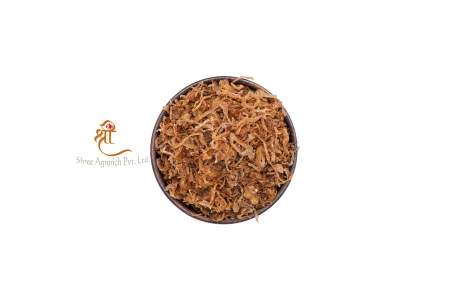 Pink fresh fried onion, corn-coated, naturally sweet, superior crunch